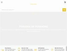 Tablet Screenshot of persora.com
